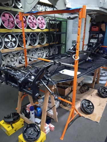Châssis nu Volkswagen aircooled restauration complète — Euskadi R Cool Pays Basque